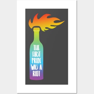 The First Pride was a Riot - rainbow Posters and Art